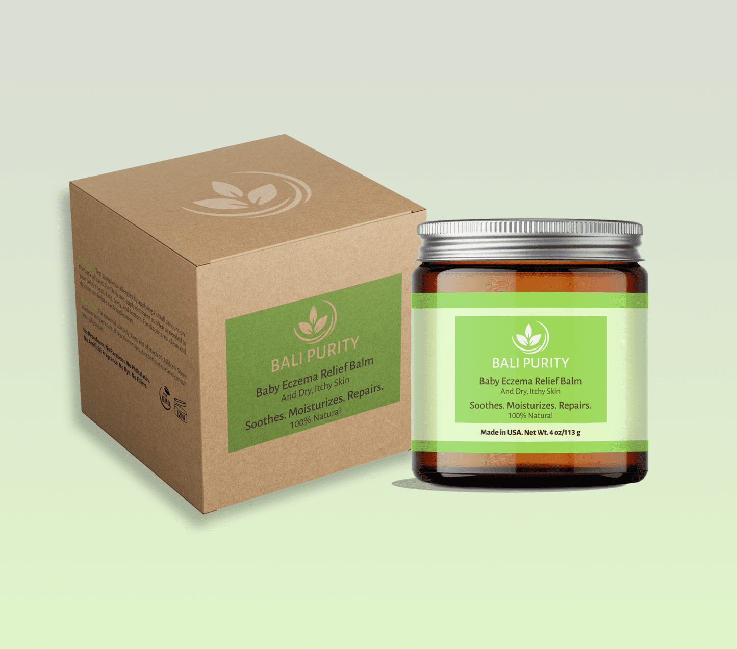 BABY ECZEMA AND DRY SKIN RELIEF BALM (4 oz Glass Jar)