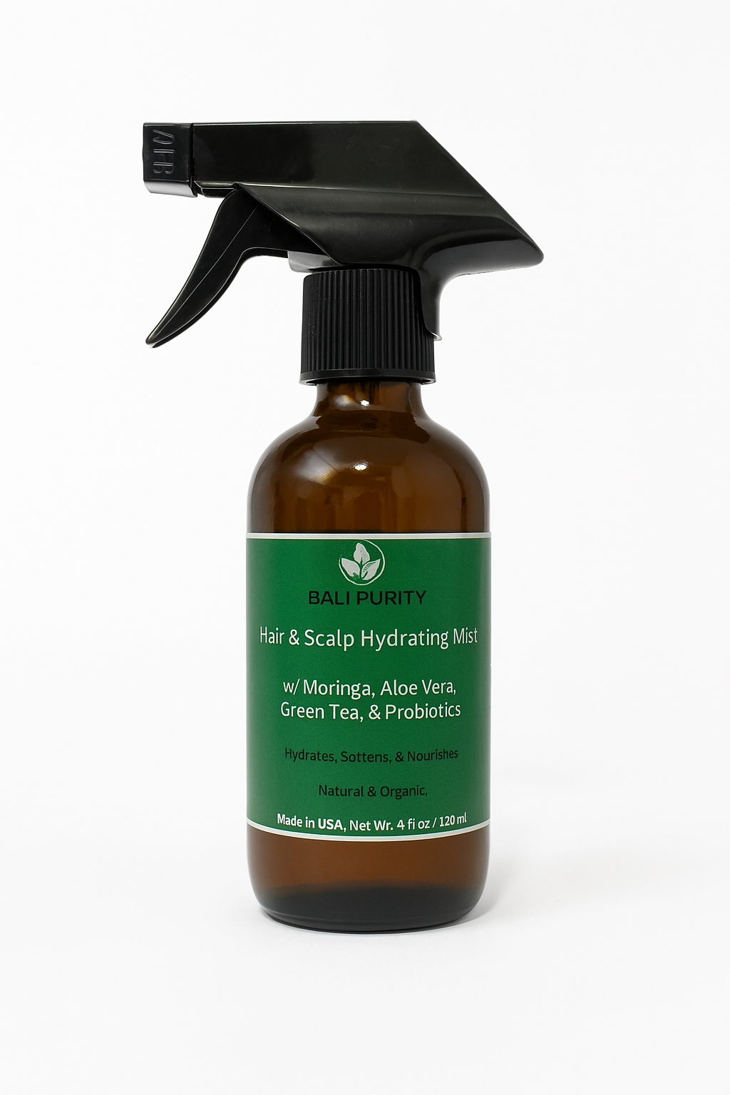 Hair and Scalp Hydrating Mist For Loose Hair (Glass Bottle)