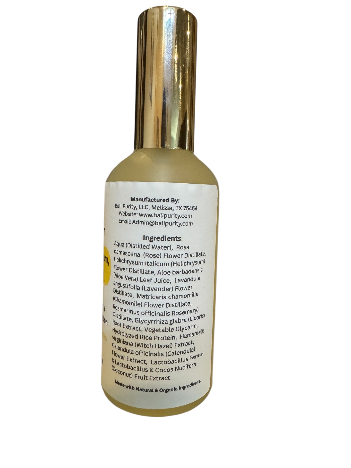 Hydrating Face Toner  (100 ml Glass Bottle)