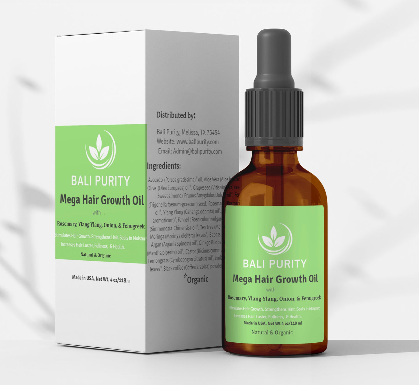 MEGA HAIR GROWTH OIL (120 ml Glass Bottle)