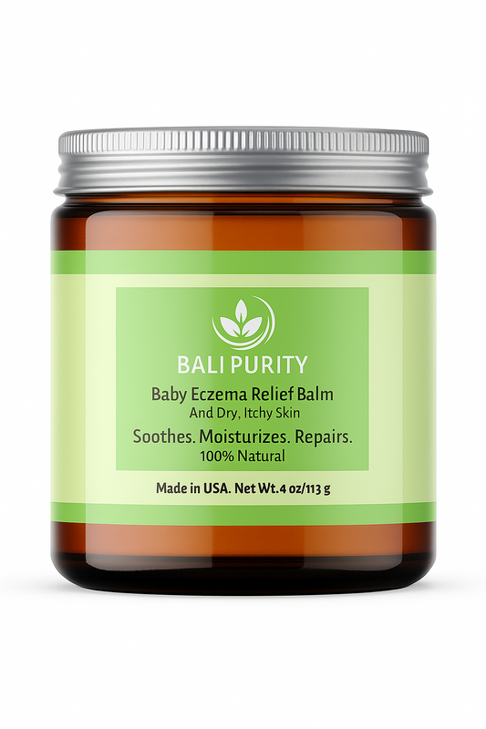 BABY ECZEMA AND DRY SKIN RELIEF BALM (4 oz Glass Jar)