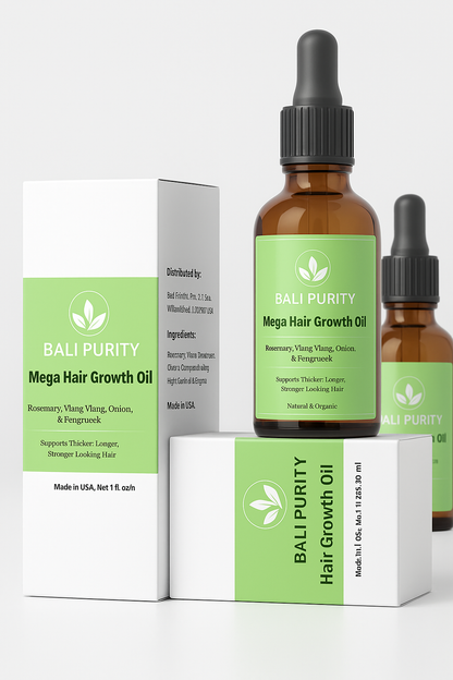 MEGA HAIR GROWTH OIL (120 ml Glass Bottle)