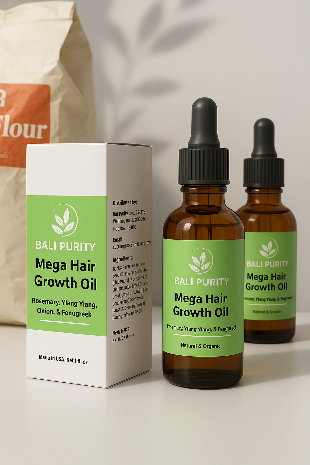 MEGA HAIR GROWTH OIL (120 ml Glass Bottle)