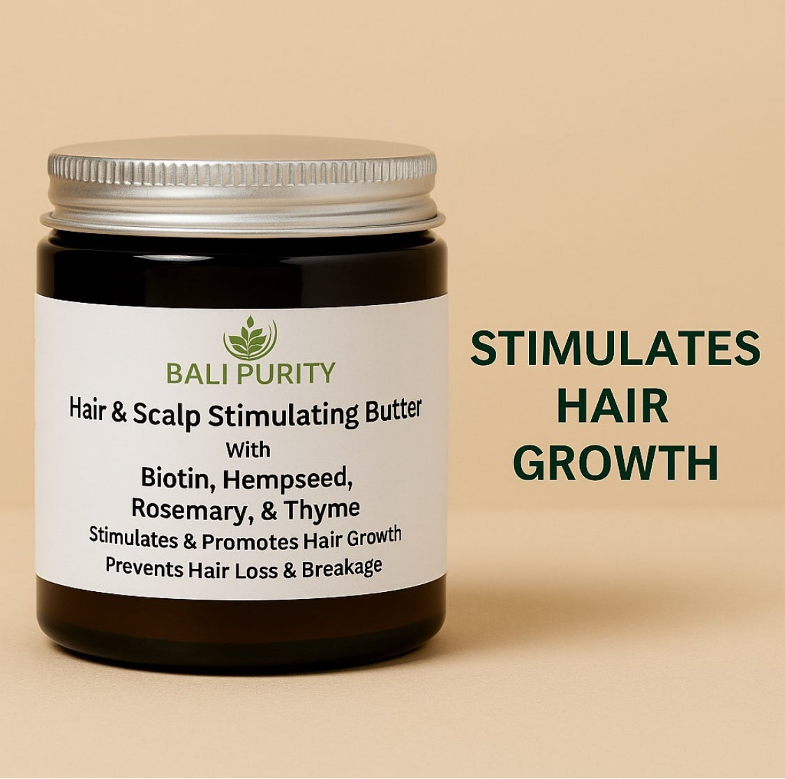 Hair & Scalp Stimulating Balm (4 oz Glass Jar)