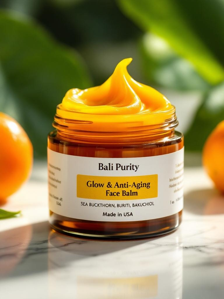 Glow & Anti-Aging Face Balm    (1 oz/30 g Glass Jar)