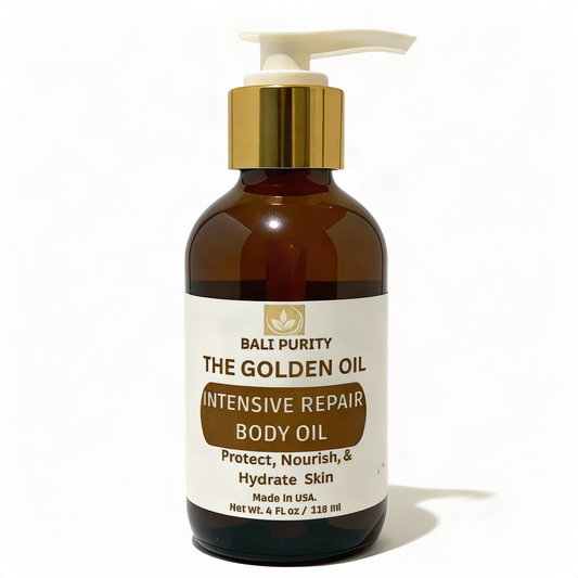 The Golden Oil: Intensive Repair Body Oil (4 fl oz / 118 ml Glass Bottle)