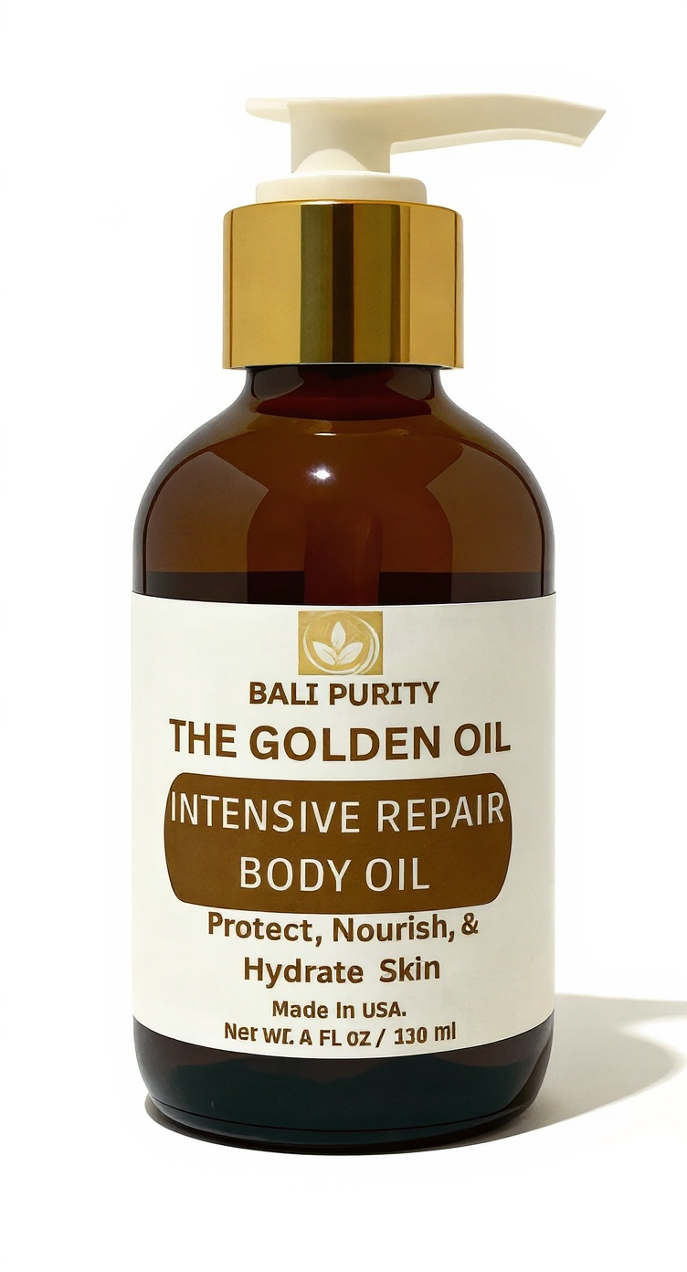 The Golden Oil: Intensive Repair Body Oil (4 fl oz / 118 ml Glass Bottle)