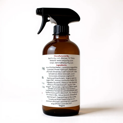 Hair and Scalp Hydrating Mist For Locs, Braids, & Loose Hair (Glass Bottle)